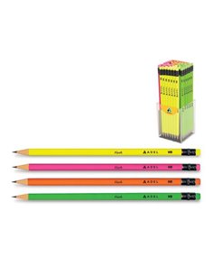 Adel μολύβι με σβήστρα "Flash" κοκτέηλ 4 χρωμάτων