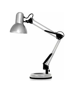 Φωτιστικό σχεδιαστηρίου Ε27 με βάση ασημί Y53x15,5x15,5εκ.