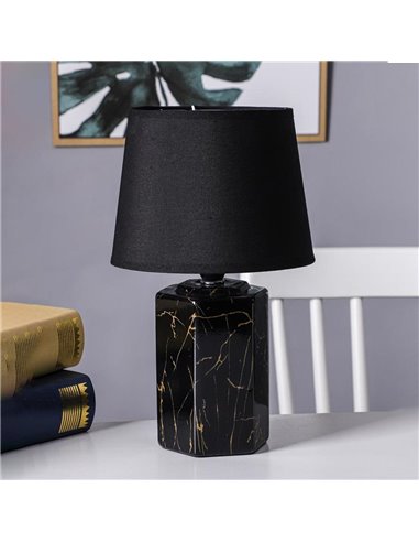 Φωτιστικό επιτραπέζιο μαύρο Υ29,5xØ17εκ