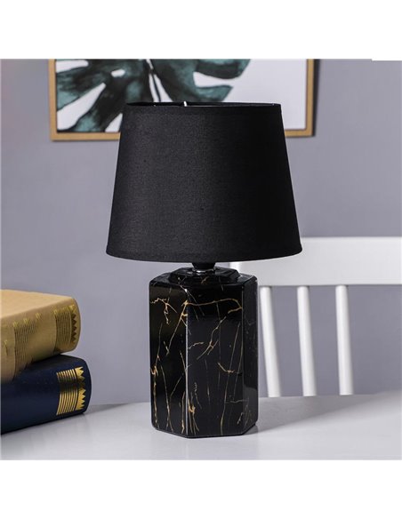 Φωτιστικό επιτραπέζιο μαύρο Υ29,5xØ17εκ