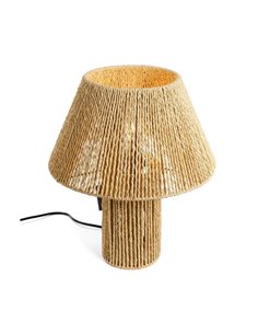 Φωτιστικό επιτραπέζιο, rattan Υ30xØ35εκ.