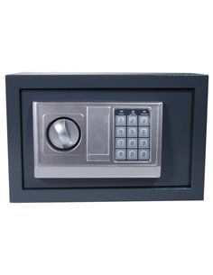 Χρηματοκιβώτιο με συνδυασμό και κλειδί γκρι Υ20x31x20εκ. βάθος