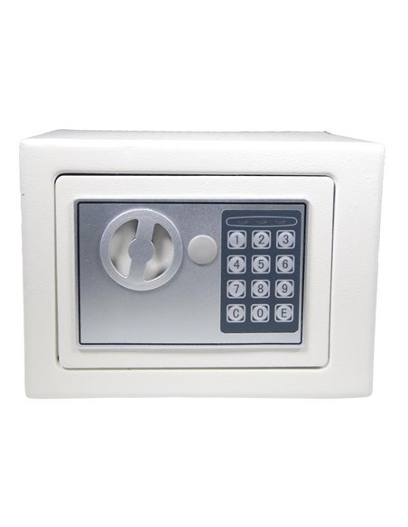 Χρηματοκιβώτιο με συνδυασμό - κλειδί λευκό Υ20x24x18εκ