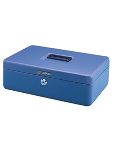 Χρηματοκιβώτιο μεταλλικό μπλε Υ7.5x30,5x23εκ.