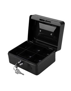 Χρηματοκιβώτιο μεταλλικό Υ8x15x12εκ. μαύρο