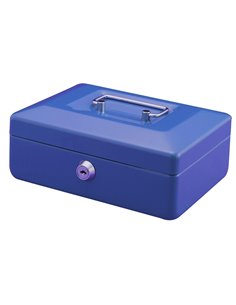 Χρηματοκιβώτιο μεταλλικό μπλε Υ8x25x19εκ.