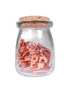 Πιάστρα εγγράφων ροζ χρυσό 3εκ. 20τεμ.