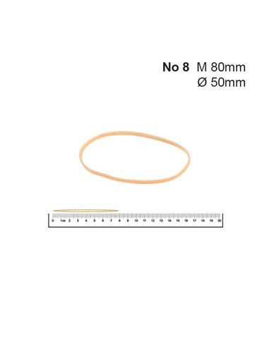 Λάστιχα Νο 8 50 Øx1.4x1.4χιλ. (100gr)