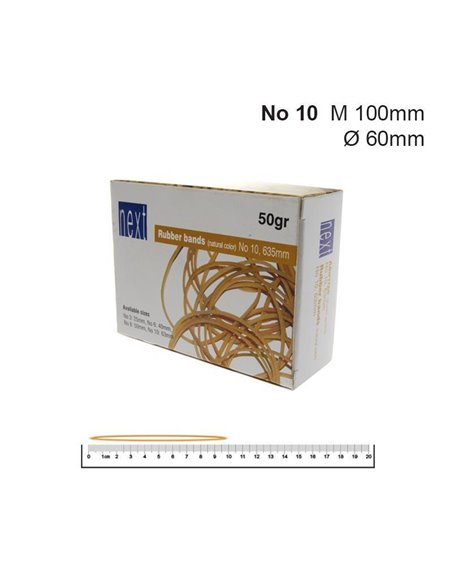 Next λάστιχα μονόχρωμα 65χιλ. Ø, σε πακέτο 50γρ.