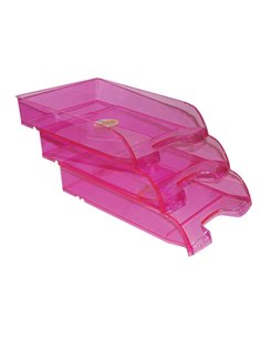 Ark δίσκος εγγράφων ροζ χρ. Α4 Υ25.5x34.5x6.5εκ.