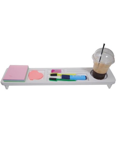 Θήκη οργάνωσης για πληκτρολόγιο Η/Υ λευκό 55x12x2,8εκ.