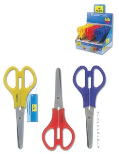 Adel ψαλίδι ανοξείδωτο με χάρακα 13εκ.