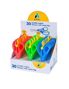 Adel ψαλίδι ανοξείδωτο με θέση για όνομα 13εκ.