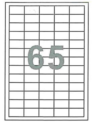 Fleks ετικέτ. αυτοκόλ. λευκές 38x21.2mm 65/φ 100φ Α4