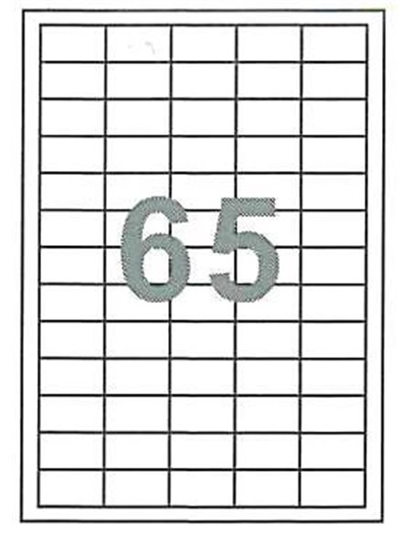 Fleks ετικέτ. αυτοκόλ. λευκές 38x21.2mm 65/φ 100φ Α4