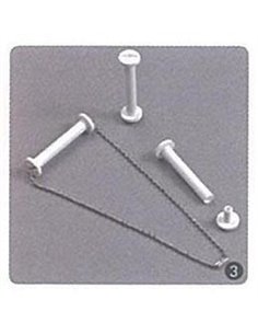 Βίδα λευκή με τρύπα μήκος 3εκ. (100τεμ)