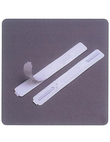 Αυτοκόλλητο έλασμα πλαστικό 150x20χιλ. λευκό (100τεμ)