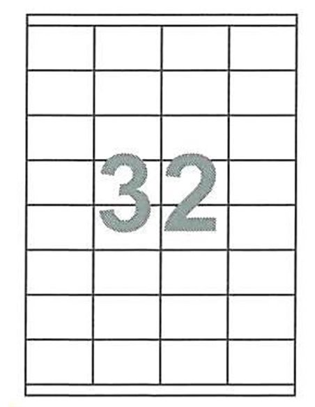 Fleks ετικέτ. αυτοκόλ. λευκές 52.5x35mm 32/φ 100φ Α4