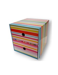 Next συρταριέρα 2συρτ. "Ρίγες" Υ22x23x21εκ.