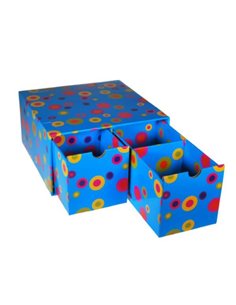 Next θήκη 2συρτ. "Μπλε κύκλοι" Υ15.5x30.5x29.7εκ.