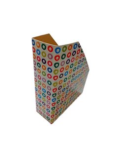 Next θήκη περιοδικών "Άσπροι κύκλοι" Υ32x25x9εκ.