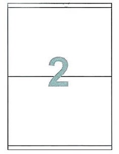 Fleks ετικέτες αυτοκόλλητες λευκές Α4 210x148,1mm 100φ