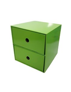 Next συρταριέρα 2 συρτάρια πράσινη Υ22x23x21εκ.