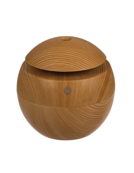 Συσκευή για αρωματοθεραπεία με ξύλινη όψη, led φωτισμό και καλώδιο USB