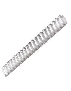 Πλαστικό σπιράλ βιβλιοδεσίας οβαλ λευκό 38χιλ.