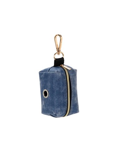 Θήκη για σακούλες περιττωμάτων σκύλου μπλε σε ρολό με 15τεμ, Υ5x10x6εκ.