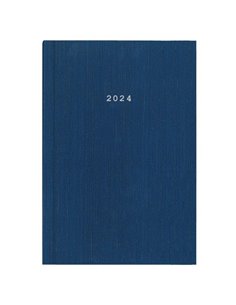 Next ημερολόγιο 2024 fabric ημερήσιο δετό μπλε 14x21εκ.
