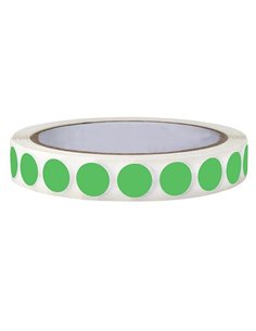 Ετικέτες αυτοκ.στρόγγυλες Ø13mm λαχανί ρολλό 1000τεμ