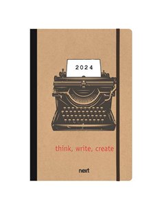 Next ημερολόγιο 2024 Trends ημερήσιο flexi με λάστιχο 14x21εκ. Typing