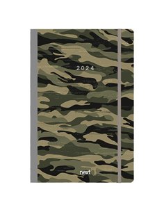 Next ημερολόγιο 2024 Trends ημερήσιο flexi με λάστιχο 12x17εκ. Military