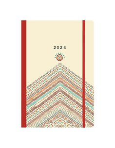 Next ημερολόγιο 2024 Trends ημερήσιο flexi με λάστιχο 12x17εκ. Boho style