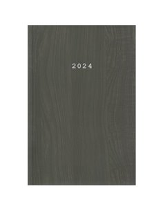 Next ημερολόγιο 2024 wood ημερήσιο δετό καφέ 12x17εκ.