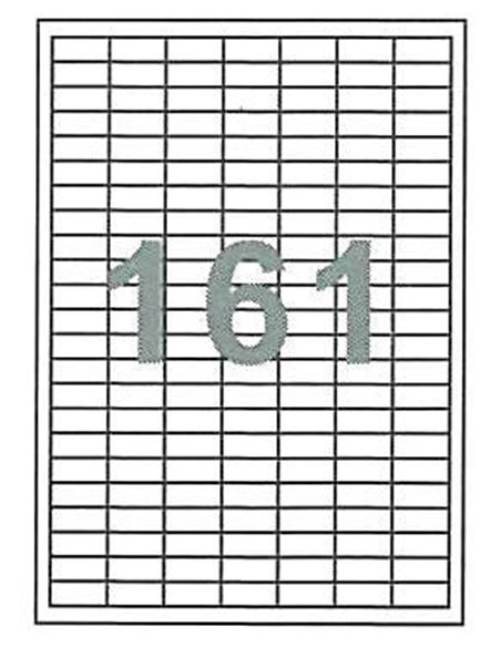 Fleks ετικέτ. αυτοκόλ. λευκές 28x12mm 161/φ 100φ Α4