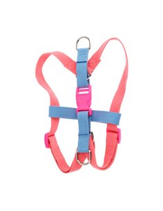 Σαμαράκι σκύλου ροζ-μπλε small 36-42εκ.