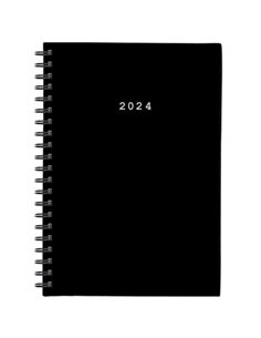 Next ημερολόγιο 2024 basic ημερήσιο σπιράλ μαύρο 14x21εκ.