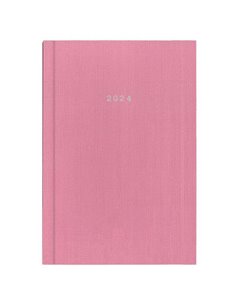 Next ημερολόγιο 2024 fabric ημερήσιο δετό ροζ 17x25εκ.