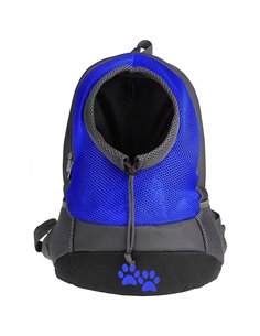 Τσάντα μεταφοράς κατοικιδίου μπλε Υ42x35x16εκ. small