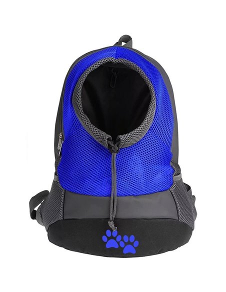 Τσάντα μεταφοράς κατοικιδίου μπλε Υ42x35x16εκ. small