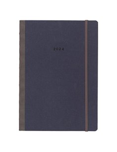 Next ημερολόγιο 2024 Natural εβδομαδιαίο flexi μπλε με λάστιχο 14x21εκ.