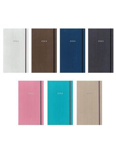 Next ατζέντα 2024 fabric εβδομαδιαία με λάστιχο 8x15εκ.