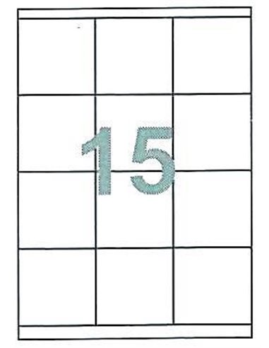 Fleks ετικέτ. αυτοκόλ. λευκές 70x51mm 15/φ 100φ Α4