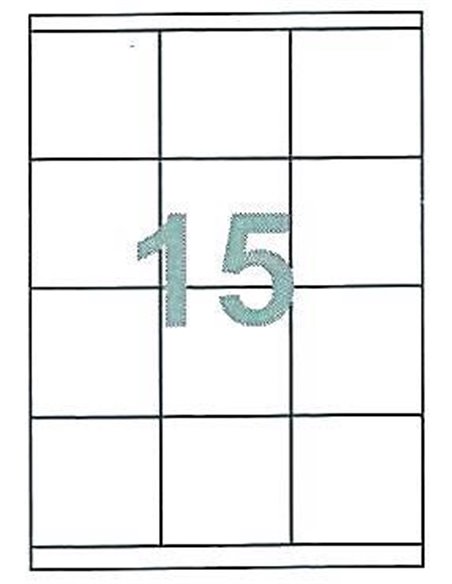 Fleks ετικέτ. αυτοκόλ. λευκές 70x51mm 15/φ 100φ Α4