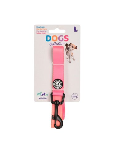 Λουρί σκύλου ροζ medium, μήκος 2μ.