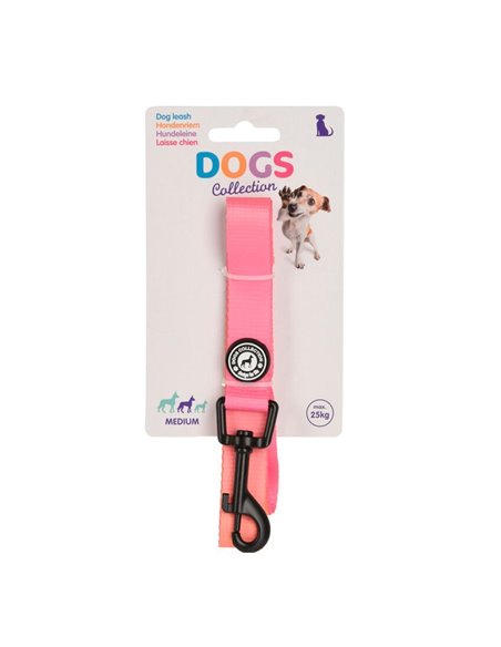 Λουρί σκύλου ροζ medium, μήκος 2μ.