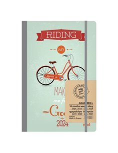Next ημερολόγιο ACADEMIC+ 9/2023-12/2024 Gallery εβδομαδιαίο flexi 14x21εκ. Riding