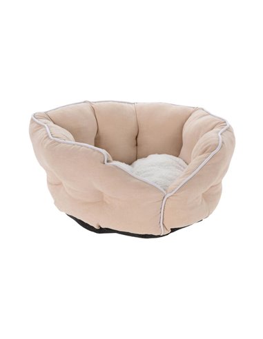 Κρεβάτι σκύλου ή γάτας μπεζ Υ18,5x50x18εκ.